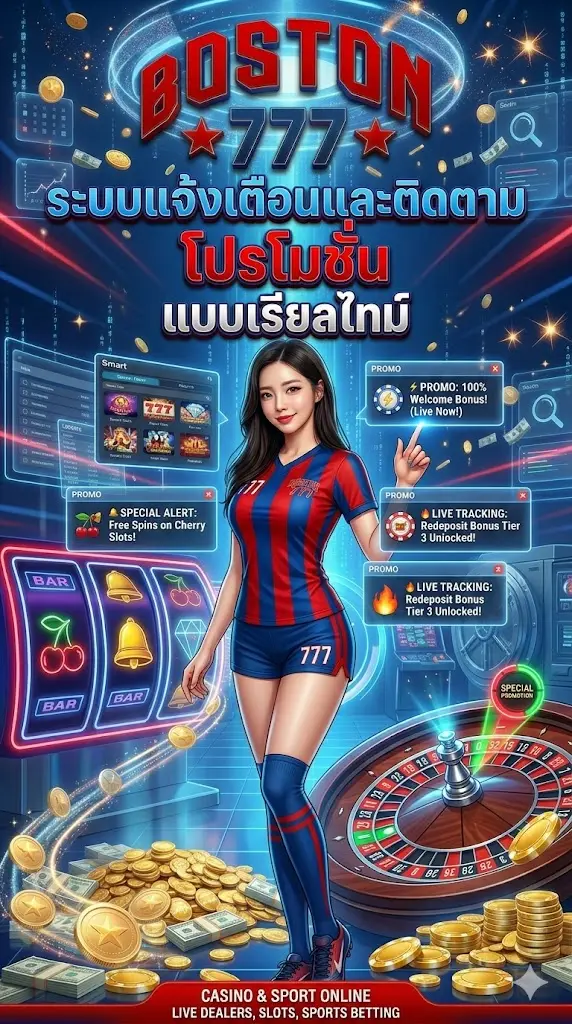 ระบบแจ้งเตือนและติดตามโปรโมชั่น boston777 แบบเรียลไทม์